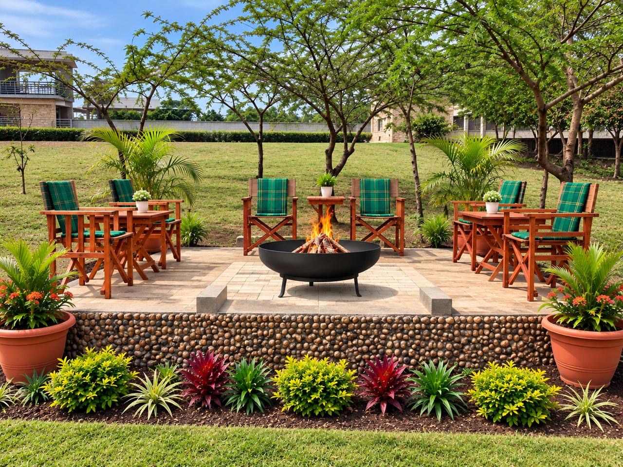 4. Konza Sanctuary Villas Fire Place 2